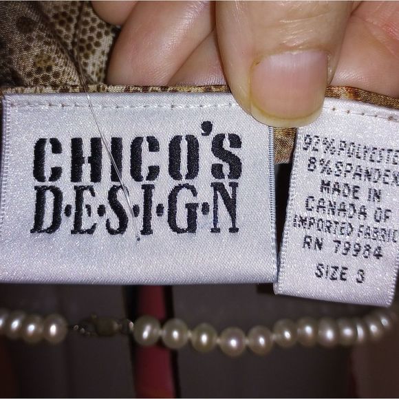 CHICO'S STUNNING BLOUSE NWT perfect Parties - Picture 5 of 6